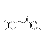CAS 登录号：88191-22-4， 3-(3,4-二羟基苯基)-1-(4-羟基苯基)-2-丙烯-1-酮