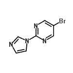 CAS 登录号：883230-68-0， 5-溴-2-(1H-咪唑-1-基)嘧啶