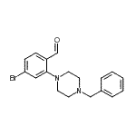 CAS 登录号：883511-95-3， 2-(4-苄基-1-哌嗪基)-4-溴苯甲醛