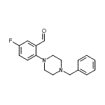 CAS 登录号：883512-26-3， 2-(4-苄基-1-哌嗪基)-5-氟苯甲醛