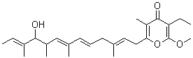CAS 登录号：88378-61-4， 3-乙基-6-[(2E,5E,7E,11E)-10-羟基-3,7,9,11-四甲基-2,5,7,11-十三碳四烯-1-基]-2-甲氧基-5-甲基-4H-吡喃-4-酮