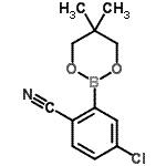CAS 登录号：883898-93-9， 4-氯-2-(5,5-二甲基-1,3,2-二氧硼杂环己烷-2-基)苯甲腈