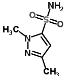 CAS 登录号：88398-89-4， 1,3-二甲基-1H-吡唑-5-磺酰胺