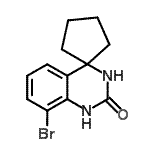 CAS 登录号：885267-16-3， 8'-溴-1'H-螺[环戊烷-1,4'-喹唑啉]-2'(3'H)-酮