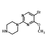CAS 登录号：885267-38-9， 5-溴-4-甲氧基-2-(1-哌嗪基)嘧啶