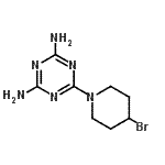 CAS 登录号：885268-33-7， 6-(4-溴-1-哌啶基)-1,3,5-三嗪-2,4-二胺