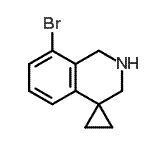 CAS 登录号：885269-37-4， 8'-溴-2',3'-二氢-1'H-螺[环丙烷-1,4'-异喹啉]