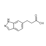 CAS 登录号：885271-23-8， 3-(1H-吲唑-6-基)丙酸