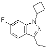 CAS 登录号：885271-96-5， 1-环丁基-3-乙基-6-氟-1H-吲唑