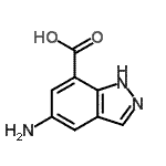 CAS 登录号：885272-13-9， 5-氨基-1H-吲唑-7-羧酸
