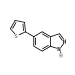 CAS 登录号：885272-39-9， 5-(2-噻吩基)-1H-吲唑