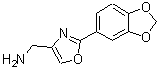 CAS 登录号：885273-48-3， 1-[2-(1,3-苯并二氧戊环-5-基)-1,3-恶唑-4-基]甲胺