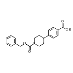 CAS 登录号:885274-62-4, 4-(1-苄氧羰基-4-哌啶基)苯甲酸