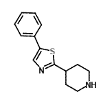 CAS 登录号：885274-68-0， 4-(5-苯基-1,3-噻唑-2-基)哌啶