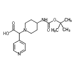 CAS 登录号：885275-36-5， [4-({[(2-甲基-2-丙基)氧基]羰基}氨基)-1-哌啶基](4-吡啶基)乙酸