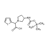 CAS 登录号：885276-25-5， [3-({[(2-甲基-2-丙基)氧基]羰基}氨基)-1-吡咯烷基](2-噻吩基)乙酸