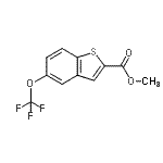 CAS 登录号：885279-16-3， 甲基5-(三氟甲氧基)-1-苯并噻吩-2-羧酸酯