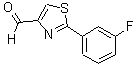 CAS 登录号：885279-20-9， 2-(3-氟苯基)-1,3-噻唑-4-甲醛