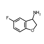 CAS 登录号：885280-83-1， 5-氟-2,3-二氢-1-苯并呋喃-3-胺