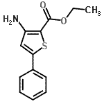 CAS 登录号：88534-50-3， 乙基3-氨基-5-苯基-2-噻吩羧酸酯