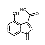 CAS 登录号：885518-90-1， 4-甲基-1H-吲唑-3-羧酸