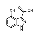 CAS 登录号：885519-93-7， 4-羟基-1H-吲唑-3-羧酸
