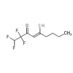 CAS 登录号：88552-00-5， (4Z)-1,1,2,2-四氟-5-硫基-4-壬烯-3-酮
