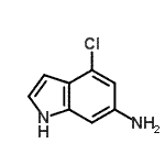 CAS 登录号：885520-22-9， 4-氯-1H-吲哚-6-胺