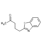 CAS 登录号：88611-57-8， 5-(1,3-苯并噻唑-2-基)-2-戊酮