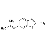 CAS 登录号：88613-64-3， 2-甲基-6-(2-甲基-1-丙烯-1-基)-1,3-苯并噻唑