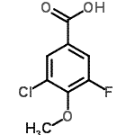 CAS 登录号：886497-22-9， 3-氯-5-氟-4-甲氧基苯甲酸