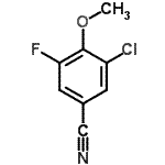 CAS 登录号：886497-30-9， 3-氯-5-氟-4-甲氧基苯甲腈