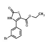 CAS 登录号:886497-49-0, 乙基4-(3-溴苯基)-2-氧代-2,3-二氢-1,3-噻唑-5-羧酸酯