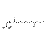 CAS 登录号：890100-72-8， 乙基8-(6-氯-3-吡啶基)-8-氧代辛酸酯