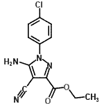 CAS 登录号：908584-68-9， 乙基5-氨基-1-(4-氯苯基)-4-氰基-1H-吡唑-3-羧酸酯