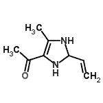 CAS 登录号：914225-01-7， 1-(5-甲基-2-乙烯基-2,3-二氢-1H-咪唑-4-基)乙酮