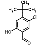 CAS 登录号：914225-72-2， 5-氯-2-羟基-4-(2-甲基-2-丙基)苯甲醛