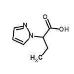 CAS 登录号：923526-87-8， 2-(1H-吡唑-1-基)丁酸