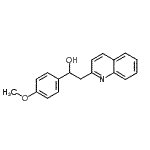 CAS 登录号：94004-77-0， 1-(4-甲氧基苯基)-2-(2-喹啉基)乙醇