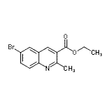 CAS 登录号：948289-14-3， 乙基6-溴-2-甲基-3-喹啉羧酸酯