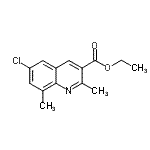 CAS 登录号：948289-32-5， 乙基6-氯-2,8-二甲基-3-喹啉羧酸酯