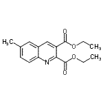 CAS 登录号：948290-04-8， 二乙基6-甲基-2,3-喹啉二羧酸酯