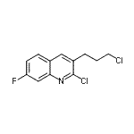 CAS 登录号：948290-17-3， 2-氯-3-(3-氯丙基)-7-氟喹啉