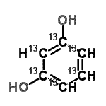 CAS 登录号：953390-31-3， 1,3-(<sup>13</sup>C<sub>6</sub>)苯二酚