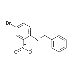 CAS 登录号：954228-85-4， N-苄基-5-溴-3-硝基-2-吡啶胺