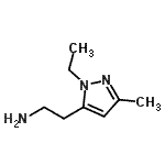 CAS 登录号：955403-37-9， 2-(1-乙基-3-甲基-1H-吡唑-5-基)乙胺