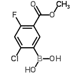 CAS 登录号：957066-03-4， [2-氯-4-氟-5-(甲氧羰基)苯基]硼酸