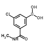 CAS 登录号：957120-51-3， [3-氯-5-(甲基氨基甲酰)苯基]硼酸