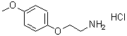CAS 登录号：98959-77-4， 2-(4-甲氧基苯氧基)乙胺盐酸盐(1:1)