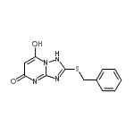 CAS 登录号：98968-26-4， 2-(苄基硫基)-7-羟基[1,2,4]三唑并[1,5-a]嘧啶-5(1H)-酮
